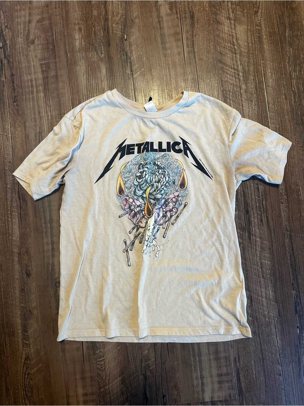 Divided Metallica Short-Sleeve Graphic Tee - Light Gray